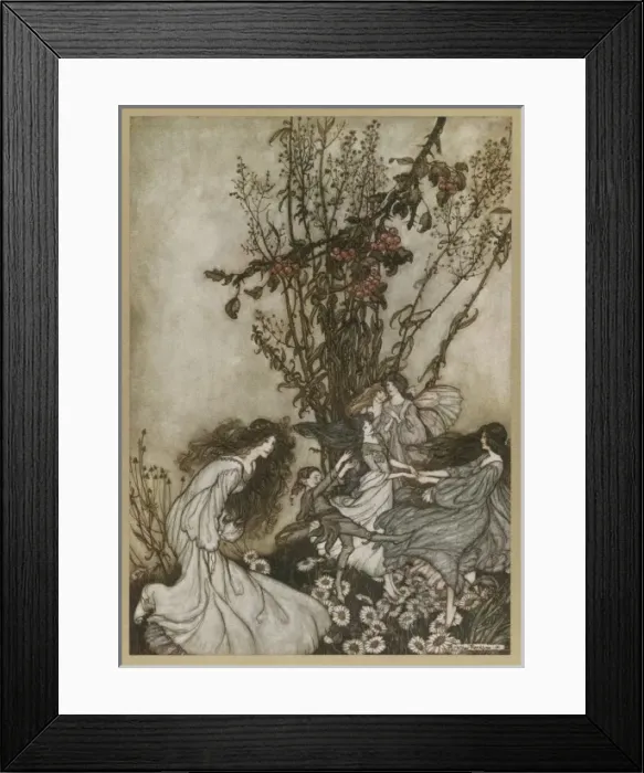 Framed Print : DANCING. Fairies dancing Framed Print : DANCING. Fairies dancing