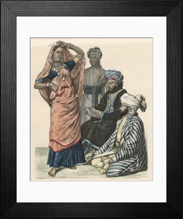 Framed Print : Racial / India / Dancer 1880 Framed Print : Racial / India / Dancer 1880
