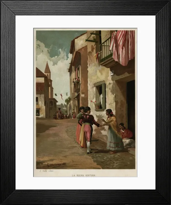 Framed Print : Spanish Fortune Tellere Framed Print : Spanish Fortune Tellere