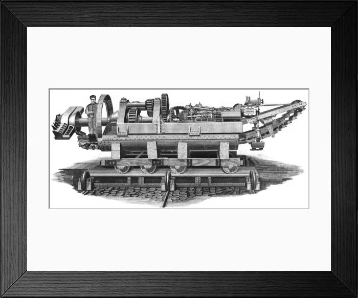 Framed Print : Englishs Boring Machine Framed Print : Englishs Boring Machine