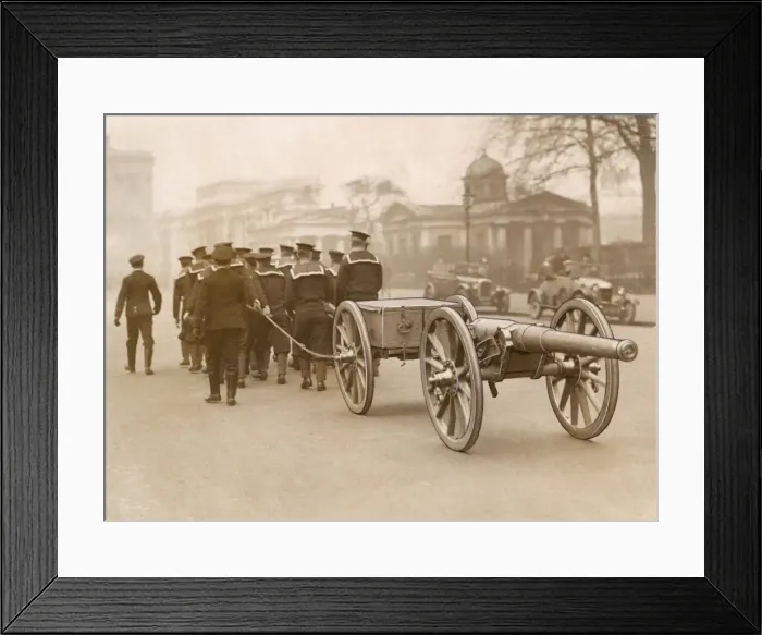 Framed Print : Pulling Naval Gun Framed Print : Pulling Naval Gun