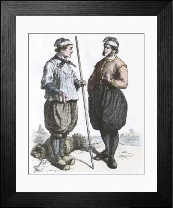 Framed Print : Racial / Dutch / Marken 1880 Framed Print : Racial / Dutch / Marken 1880