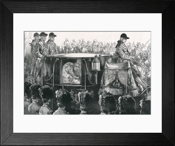 Framed Print : Leopold Weds Helen 1882 Framed Print : Leopold Weds Helen 1882