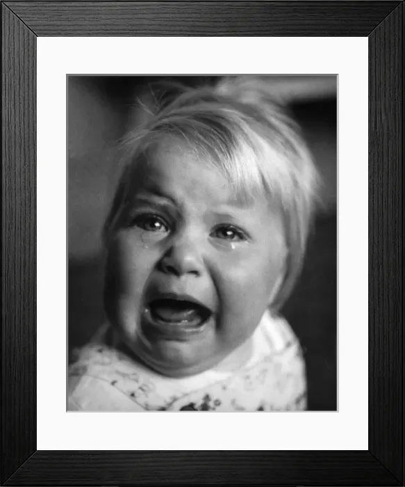 Framed Print : Grant / Crying Baby / 1960 Framed Print : Grant / Crying Baby / 1960
