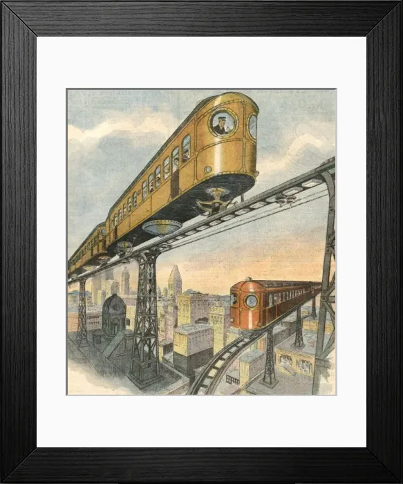 Framed Print : Monorail Project Framed Print : Monorail Project