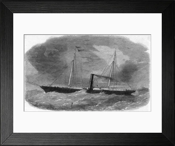 Framed Print : STEAMSHIP FLORA 1862 Framed Print : STEAMSHIP FLORA 1862