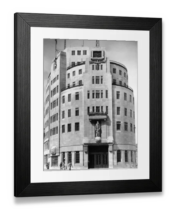 Framed Print : Broadcasting House 1948 Framed Print : Broadcasting House 1948