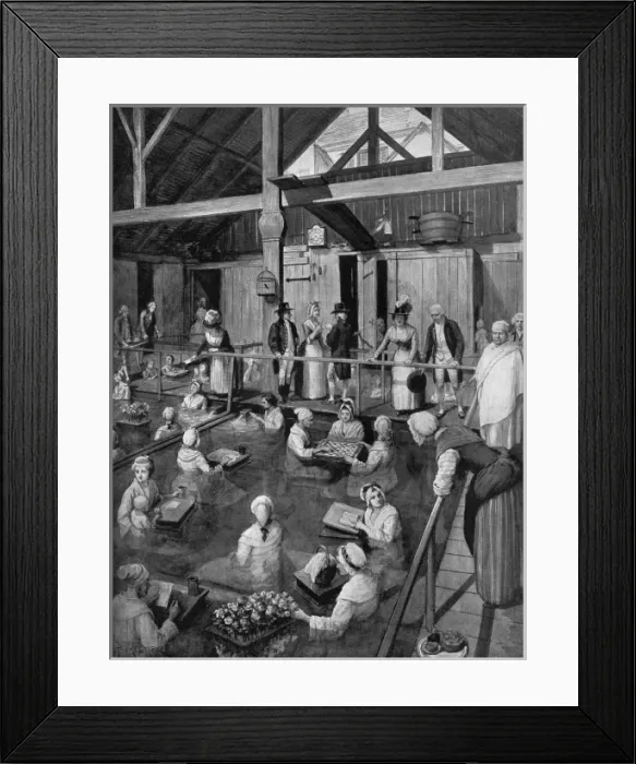 Framed Print : Spa / Germany / Leuk / C18Th Framed Print : Spa / Germany / Leuk / C18Th