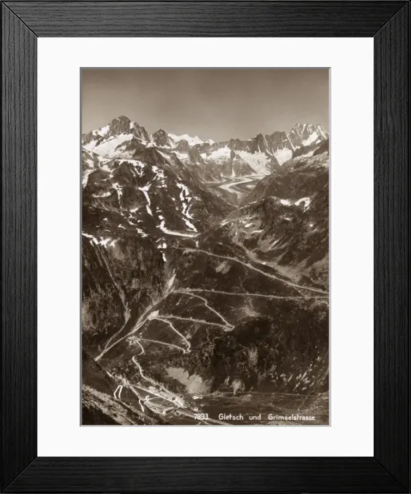 Framed Print : View of the Rhone Glacier in the Swiss Alps Framed Print : View of the Rhone Glacier in the Swiss Alps