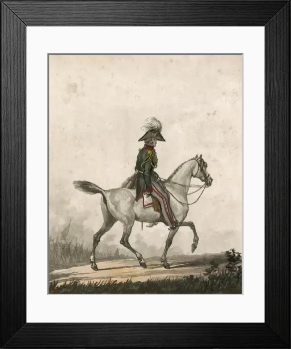 Framed Print : Russian Cavalry Officer Framed Print : Russian Cavalry Officer
