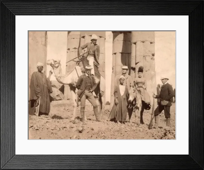 Framed Print : Thomas Cook Tour Party - Luxor