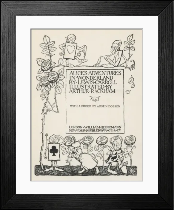 Framed Print : Alice - Title Page Framed Print : Alice - Title Page