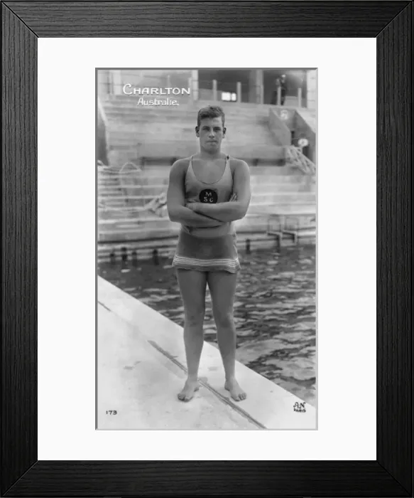 Framed Print : Boy Charlton, Australian Olympic swimmer Framed Print : Boy Charlton, Australian Olympic swimmer