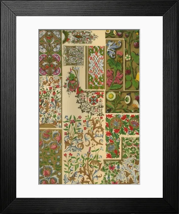Framed Print : Owen Jones Medieval 73 Framed Print : Owen Jones Medieval 73
