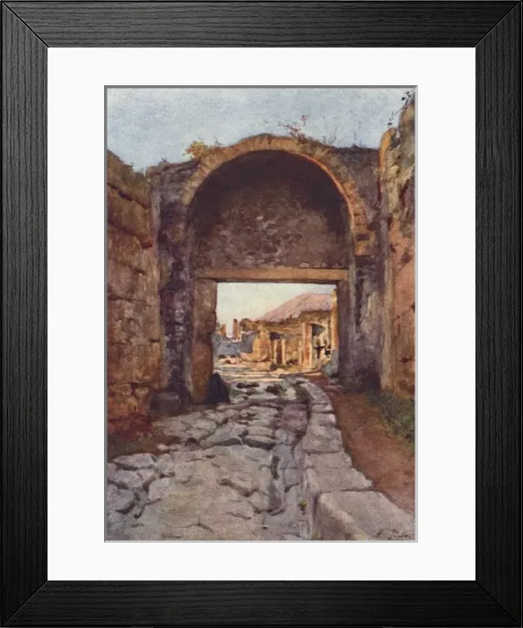 Framed Print : The Stabian Gate / Pompeii Framed Print : The Stabian Gate / Pompeii