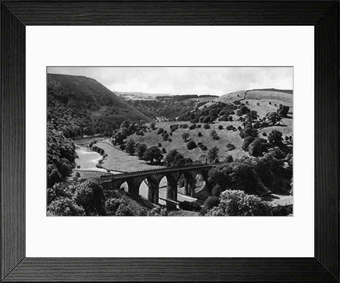 Framed Print : View of Monsal Dale and River Wye, Derbyshire Framed Print : View of Monsal Dale and River Wye, Derbyshire