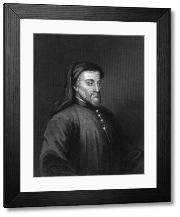 Framed Print : Chaucer / Holl / Houbraken Framed Print : Chaucer / Holl / Houbraken