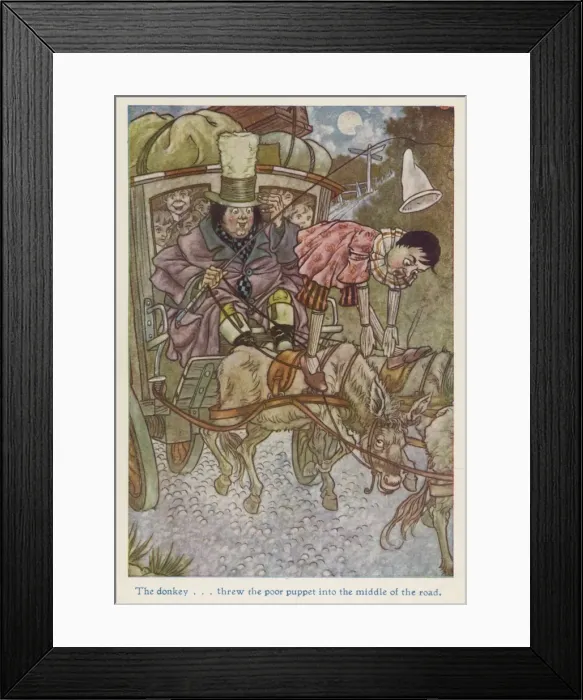 Framed Print : Pinocchio Thrown Framed Print : Pinocchio Thrown
