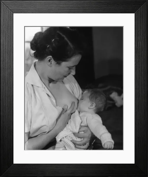Framed Print : Baby being Breastfed Framed Print : Baby being Breastfed