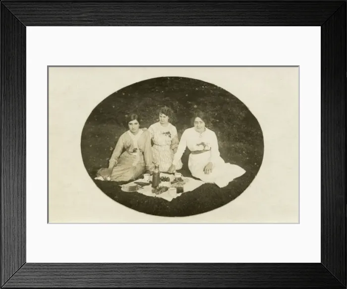 Framed Print : Three Ladies Picnic Framed Print : Three Ladies Picnic
