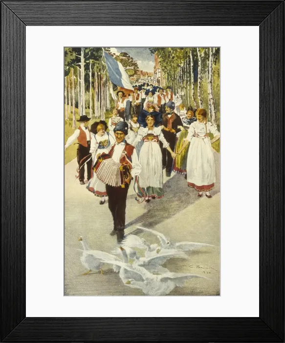 Framed Print : Fete, Alsace Framed Print : Fete, Alsace