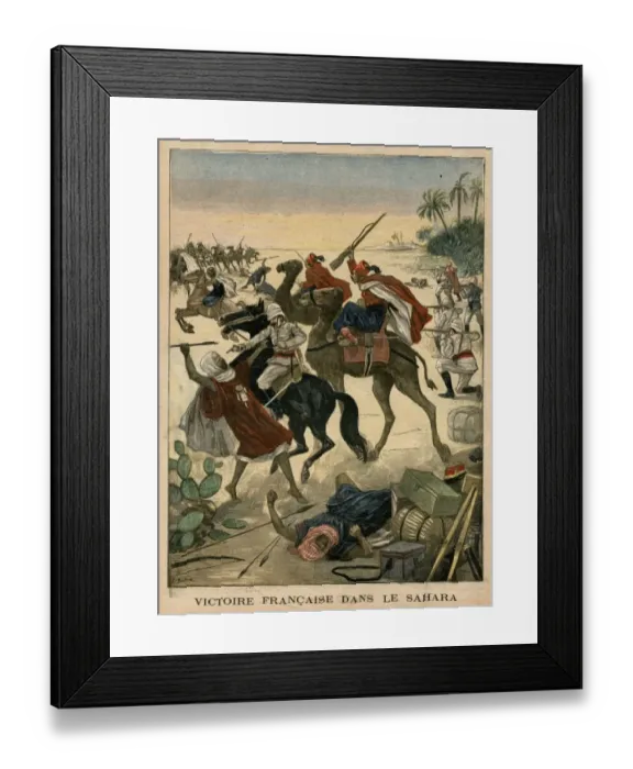 Framed Print : French Victory in Sahara Framed Print : French Victory in Sahara