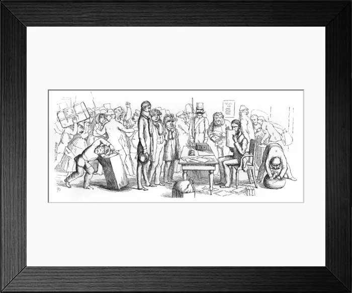 Framed Print : Passport Control, Venice Framed Print : Passport Control, Venice