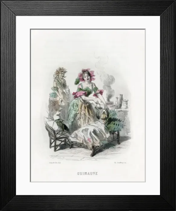 Framed Print : Grandville Mallow 1847 Framed Print : Grandville Mallow 1847