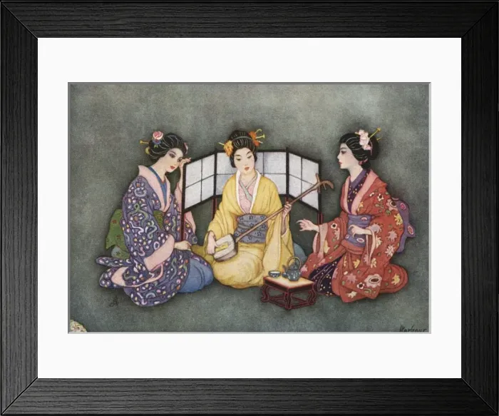 Framed Print : Racial / Japan / 3 Women Framed Print : Racial / Japan / 3 Women