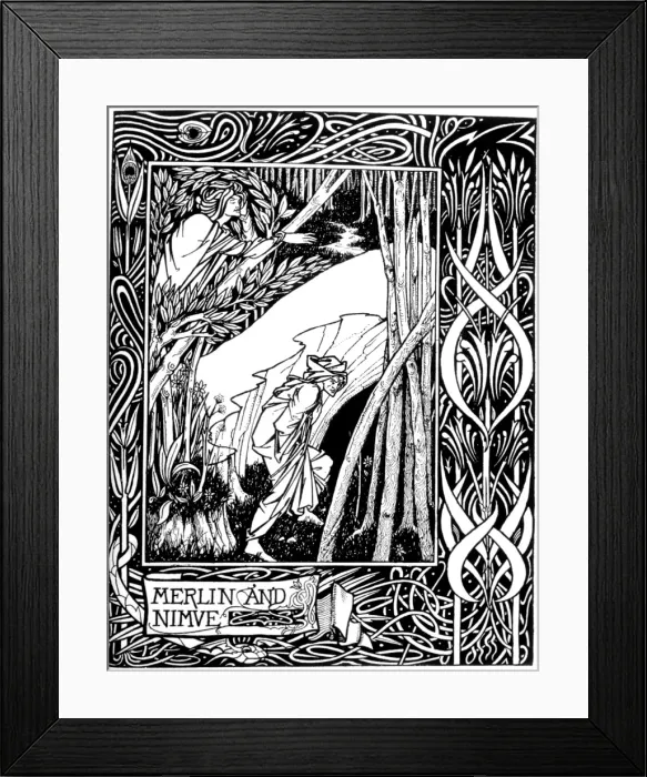 Framed Print : Merlin and Nimue Framed Print : Merlin and Nimue
