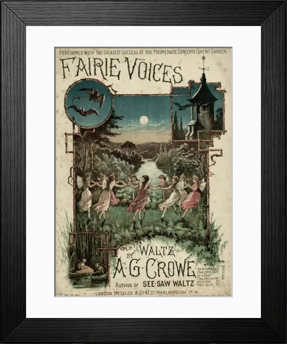 Framed Print : Fairie Voices C1860 Framed Print : Fairie Voices C1860