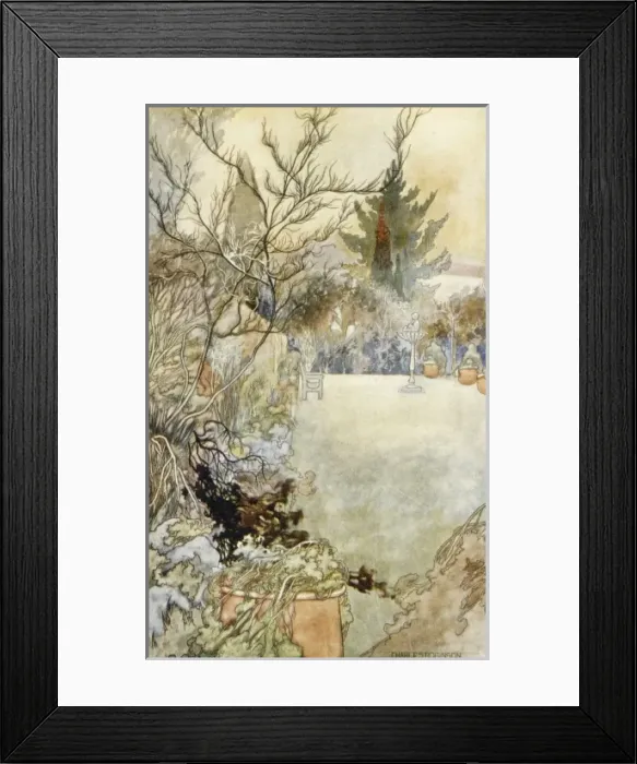 Framed Print : Garden / Loki Winter 1914 Framed Print : Garden / Loki Winter 1914
