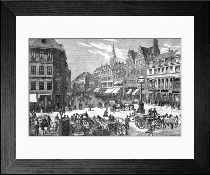 Framed Print : Copenhagen Street Scene Framed Print : Copenhagen Street Scene
