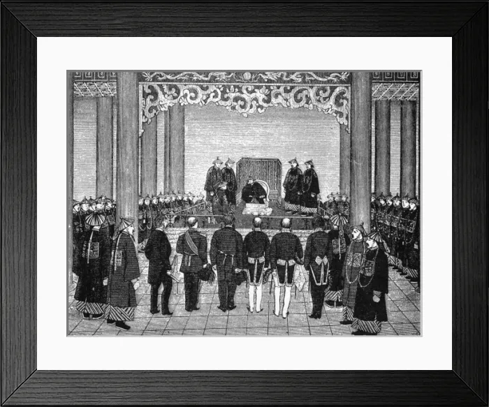 Framed Print : Audience / Tung Chih / 1873 Framed Print : Audience / Tung Chih / 1873