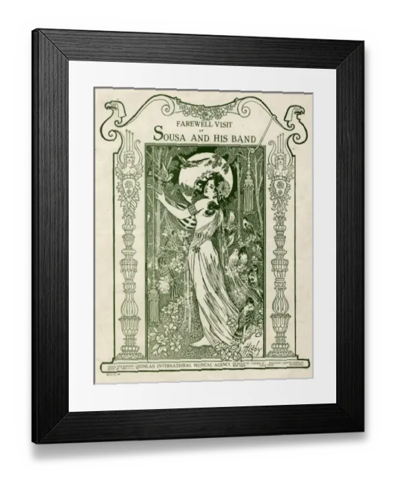 Framed Print : Jp Sousa Farewell Tour Framed Print : Jp Sousa Farewell Tour