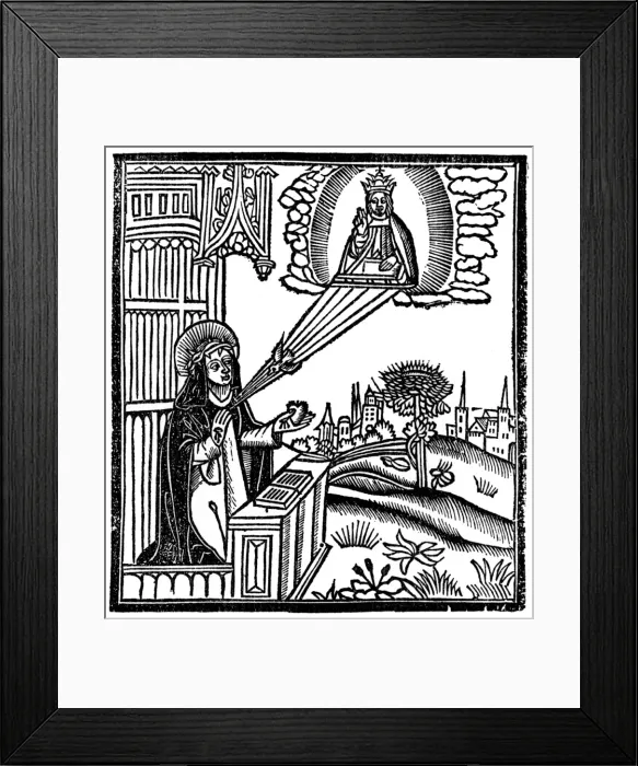 Framed Print : Vision of St Catharine Framed Print : Vision of St Catharine