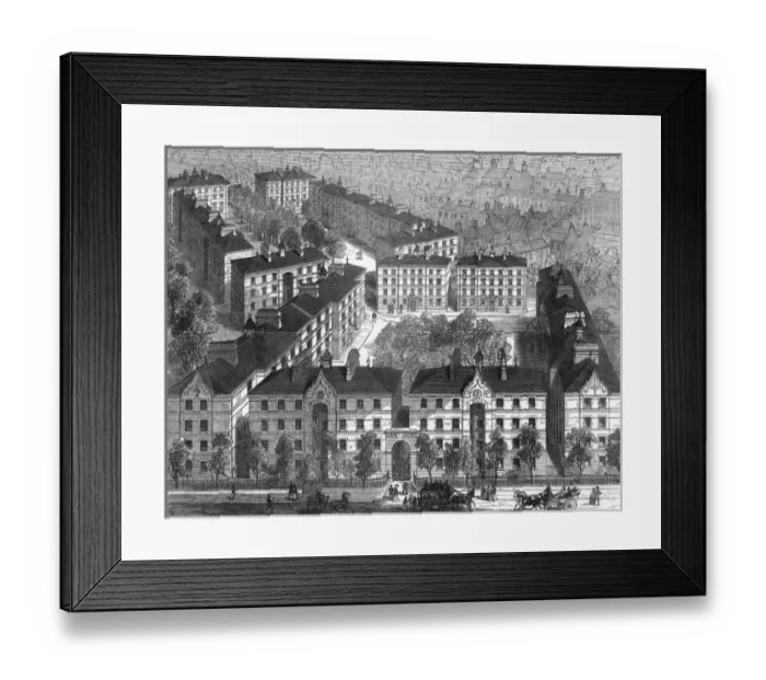 Framed Print : Peabody Dwellings London Framed Print : Peabody Dwellings London