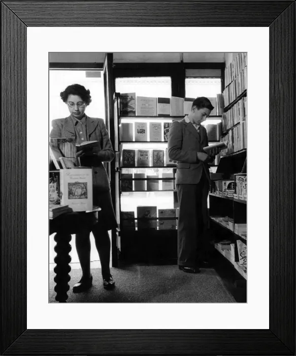 Framed Print : Book Shop 1940S Framed Print : Book Shop 1940S