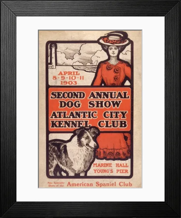 Framed Print : Dog Show Catalogue 1903 Framed Print : Dog Show Catalogue 1903
