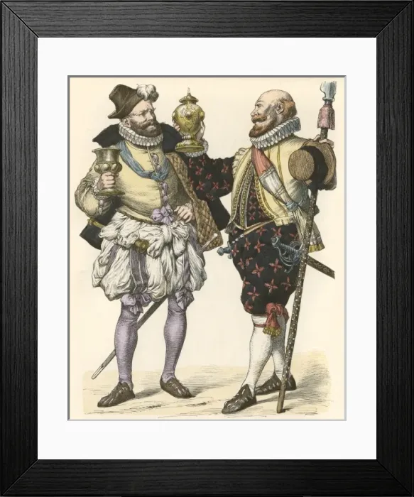Framed Print : GERMAN NOBLES 1570-88 Framed Print : GERMAN NOBLES 1570-88