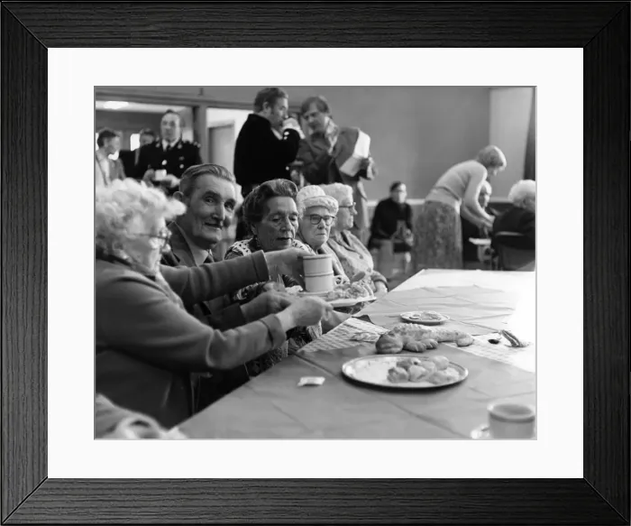 Framed Print : Pensioners Tea Party Framed Print : Pensioners Tea Party