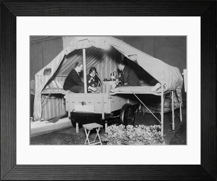 Framed Print : Collapsible Caravan Framed Print : Collapsible Caravan