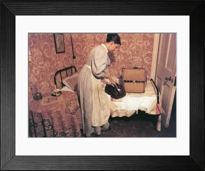 Framed Print : Maid Packs her Bags Framed Print : Maid Packs her Bags