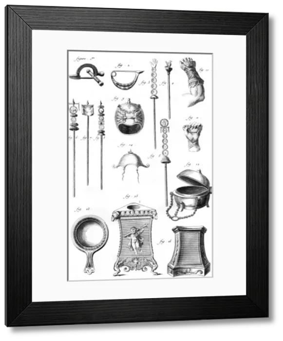 Framed Print : Various Roman Items Framed Print : Various Roman Items