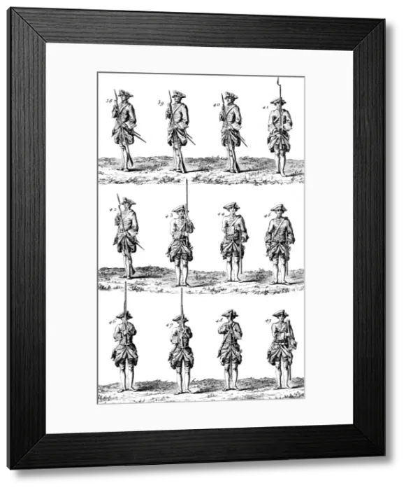 Framed Print : Soldiers Training 18th C Framed Print : Soldiers Training 18th C