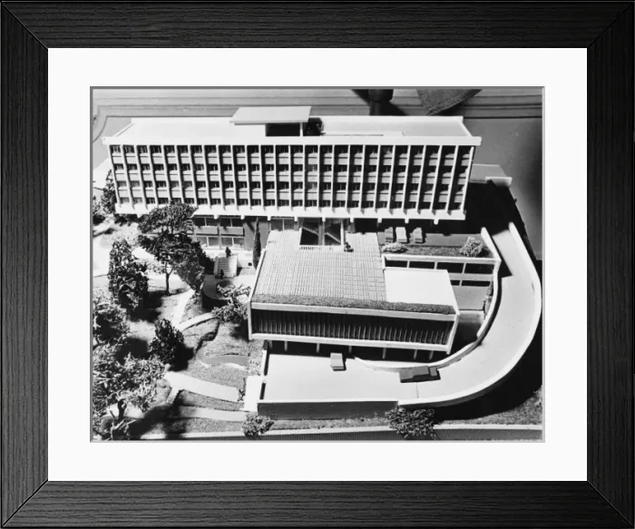 Framed Print : Interpol H. Q. Paris Framed Print : Interpol H. Q. Paris