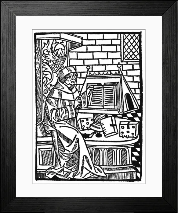 Framed Print : Scholar and Books Framed Print : Scholar and Books