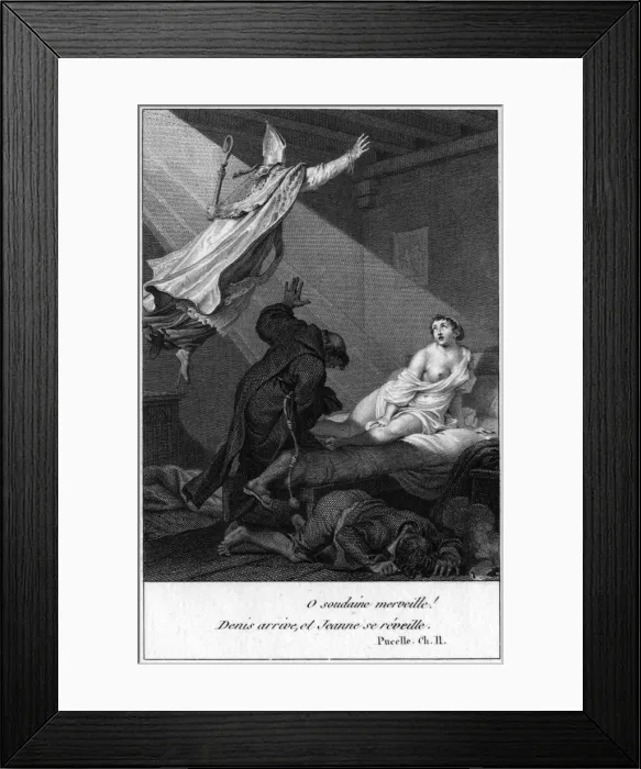 Framed Print : Vision of Jeanne D arc Framed Print : Vision of Jeanne D arc