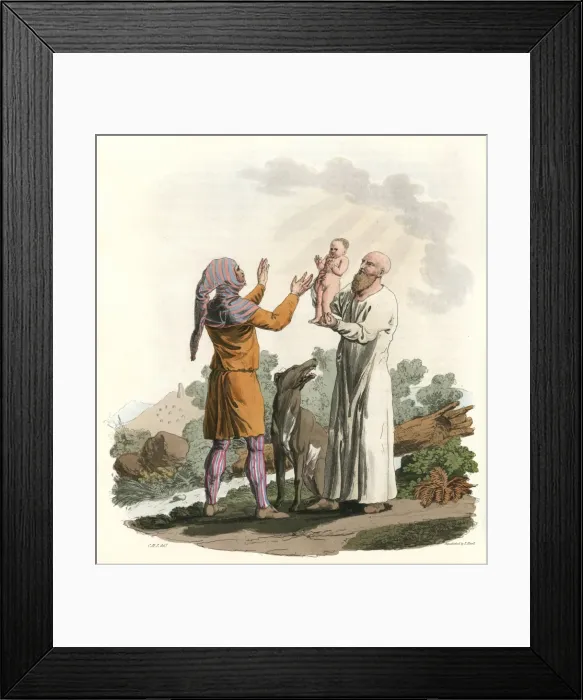 Framed Print : Ancient Irish Priests Framed Print : Ancient Irish Priests