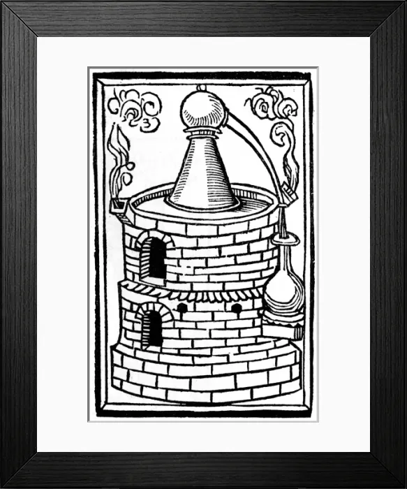 Framed Print : Distillation Apparatus Framed Print : Distillation Apparatus